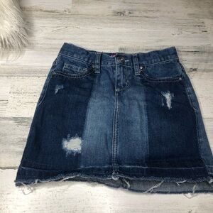 Children’s place jean skirt size 6x/7 patchwork
